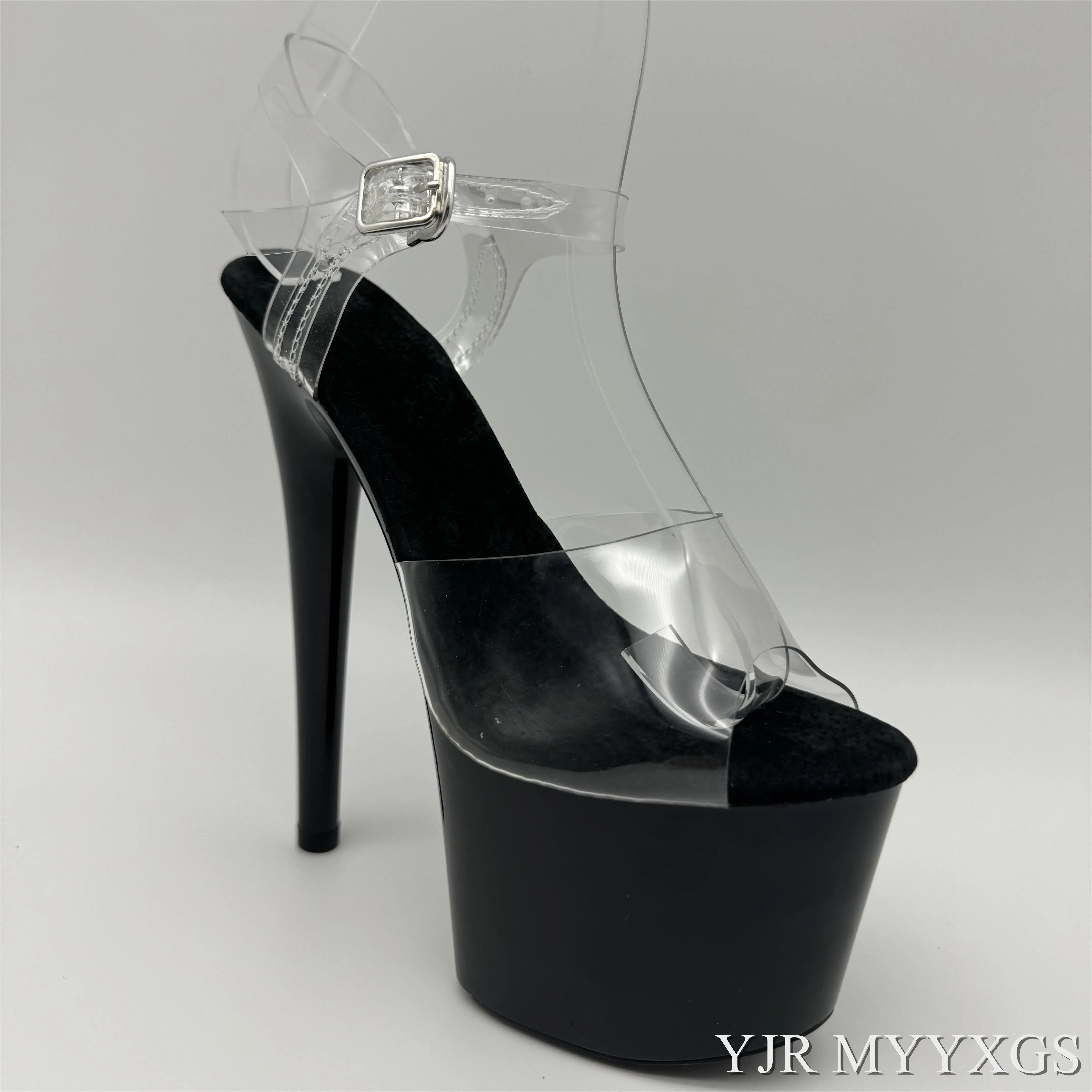 Black and white platform sexy sandals, handmade sexy beauty high heels, model 17cm stage party sandals
Black and white platform sexy sandals, handmade sexy beauty high heels, model 17cm stage party sandals