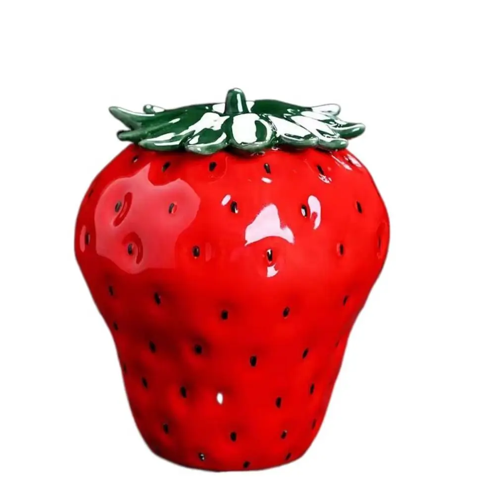 Creative Ceramic Tea Caddies Strawberry Shaped Decorative Porcelain Strawberry Tea Storage Moisture-proof Portable
Creative Ceramic Tea Caddies Strawberry Shaped Decorative Porcelain Strawberry Tea Storage Moisture-proof Portable