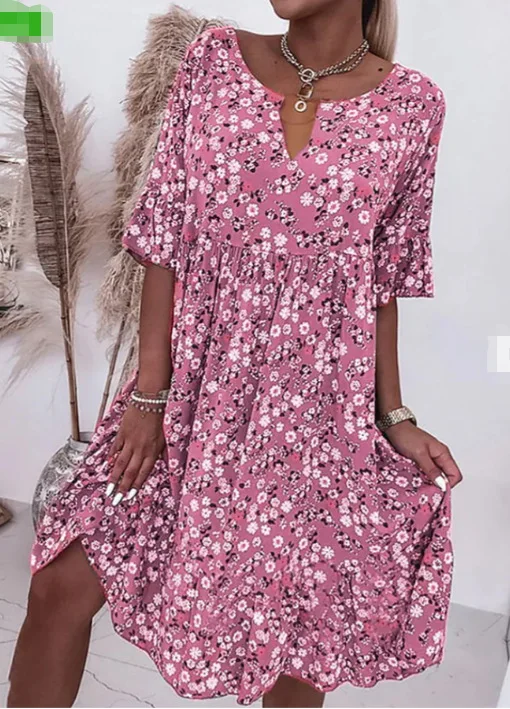 Womens Boho Floral V Neck Chiffon Dress Ladies Party Holiday Beach Loose Long Sundress S-3XL Vestidos Beach Casual Dresses
Womens Boho Floral V Neck Chiffon Dress Ladies Party Holiday Beach Loose Long Sundress S-3XL Vestidos Beach Casual Dresses
