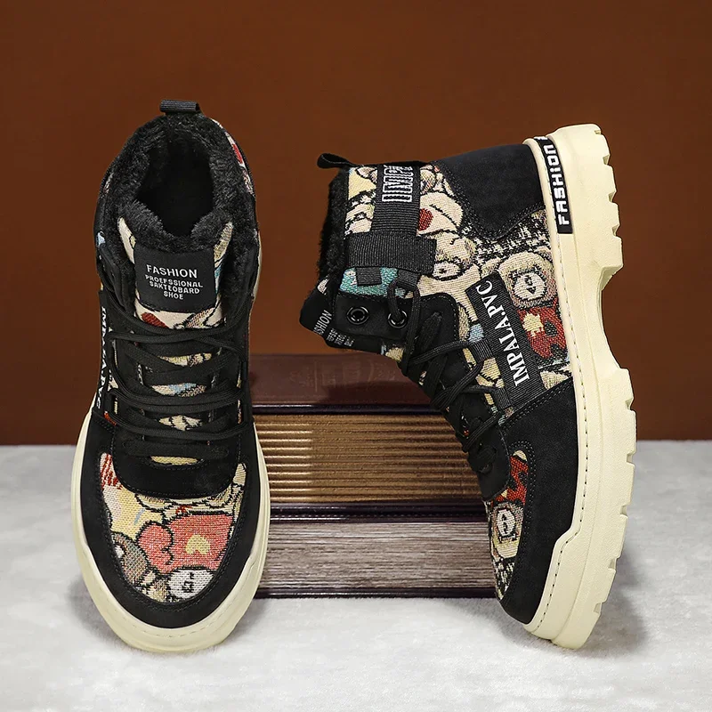 Winter Martin Boots Men Shoes Hiking Retro Design Outdoor Man Casual Shoes Men's High Tops Hiking Print Sneakers Cotton Shoes
Winter Martin Boots Men Shoes Hiking Retro Design Outdoor Man Casual Shoes Men's High Tops Hiking Print Sneakers Cotton Shoes