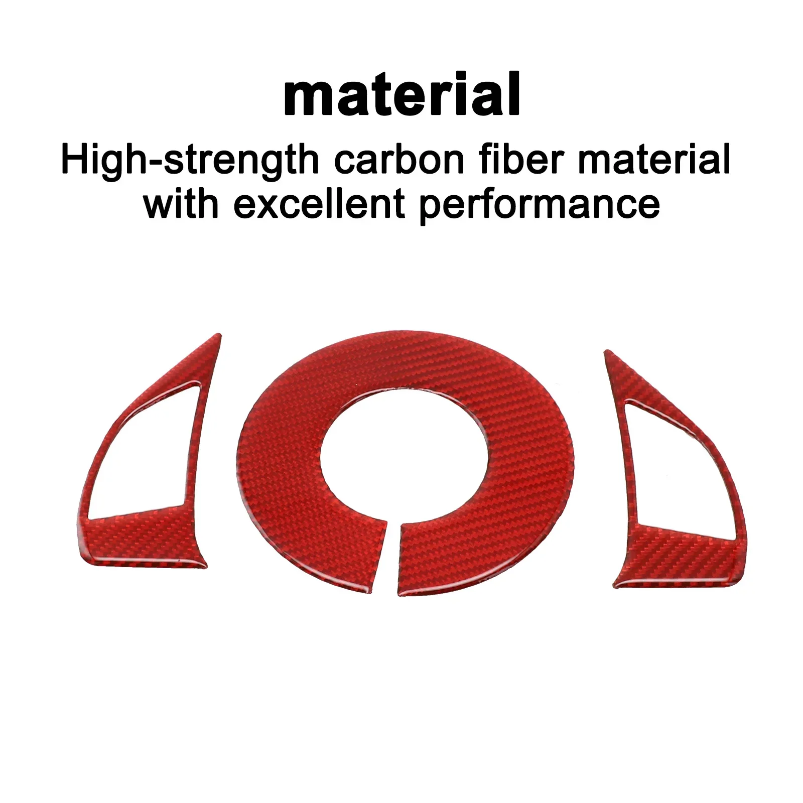 3pcs/set Car Interior Stickers Trim Accessories For 2012-2015 Red Carbon Fiber Interior Steering Wheel Accent Cover
3pcs/set Car Interior Stickers Trim Accessories For 2012-2015 Red Carbon Fiber Interior Steering Wheel Accent Cover