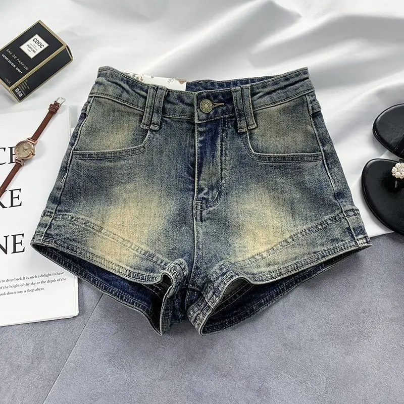 Spicy Girl Retro Distressed Denim Shorts Women's 2023 Summer New Design High Waist Slim Fit Hot Pants
Spicy Girl Retro Distressed Denim Shorts Women's 2023 Summer New Design High Waist Slim Fit Hot Pants