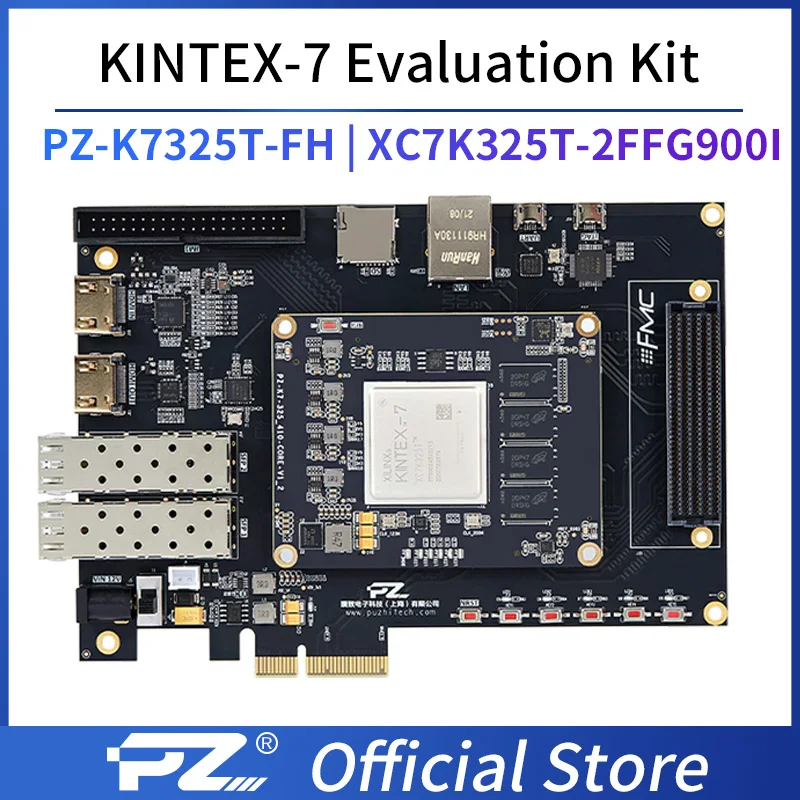 

PuZhi PZ-K7325T-FH KFB Evaluation Kit Xilinx Kintex-7 325T FPGA Development Board XC7K325 PCIE USB SFP K325T