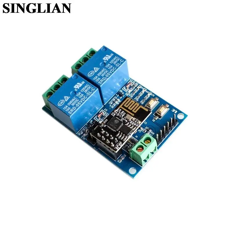 5V ESP8266 Dual Channel WiFi Relay Module IOT Smart Home Phone APP Remote Switch
5V ESP8266 Dual Channel WiFi Relay Module IOT Smart Home Phone APP Remote Switch
