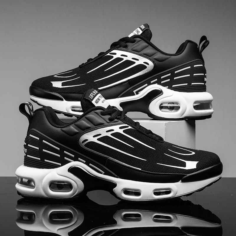 Кроссовки мужские с воздушной подушкой, легкие дышащие сетчатые, повседневная спортивная обувь для отдыха, прогулочная обувь, на шнуровке, белые
Кроссовки мужские с воздушной подушкой, легкие дышащие сетчатые, повседневная спортивная обувь для отдыха, прогулочная обувь, на шнуровке, белые