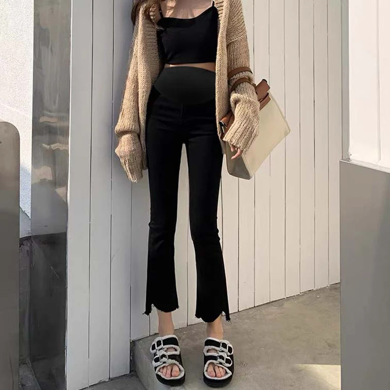 Korean Style Cotton Maternity Belly Trousers Spring Fashion Pregnancy Belly Pants Irregular Casual Pregnant Women Jeans Loose
Korean Style Cotton Maternity Belly Trousers Spring Fashion Pregnancy Belly Pants Irregular Casual Pregnant Women Jeans Loose