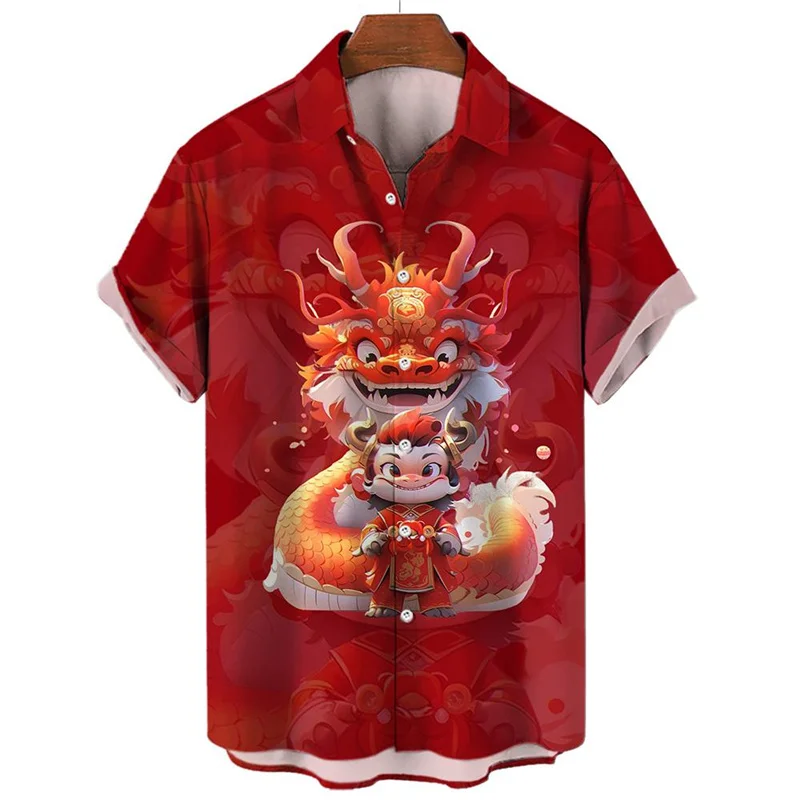 2024 Cartoon 3d Printed Red Dragon Shirt For Men Fashion Summer Hawaiian Shirts Fashion Tops Street Loose Blouse Women Clothing
2024 Cartoon 3d Printed Red Dragon Shirt For Men Fashion Summer Hawaiian Shirts Fashion Tops Street Loose Blouse Women Clothing