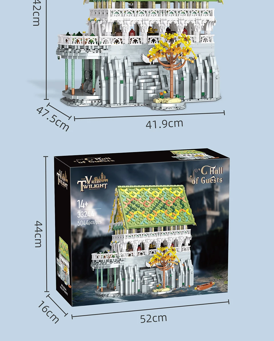 5044PCS MOC The Welcome Hall Modular Building Blocks Bricks The City of Elves Assembly DIY Puzzle Toy Chrismas Gift For Boy Kids 5044PCS MOC The Welcome Hall Modular Building Blocks Bricks The City of Elves Assembly DIY Puzzle Toy Chrismas Gift For Boy Kids