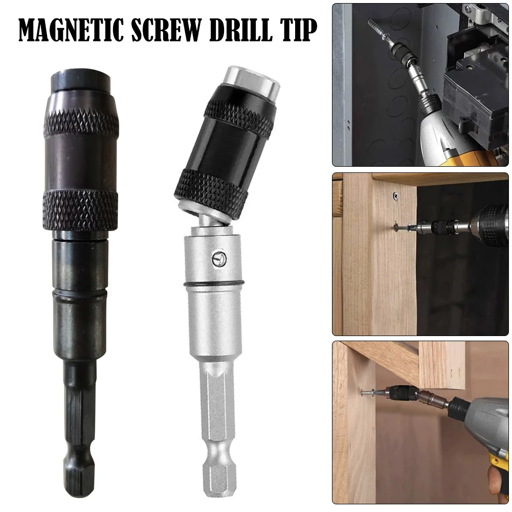 1/4" Magnetic Pivoting Screw Drill Tip Locking Bit Holder Quick Change Drive Guide Drill Hand Tool Screwdriver Extension Rod
1/4" Magnetic Pivoting Screw Drill Tip Locking Bit Holder Quick Change Drive Guide Drill Hand Tool Screwdriver Extension Rod