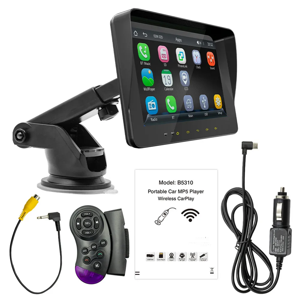 7" Car Radio Stereo Portable For Wireless AN Auto Video MP5 USB Player Car Radio Lighter Power Cord
7" Car Radio Stereo Portable For Wireless AN Auto Video MP5 USB Player Car Radio Lighter Power Cord