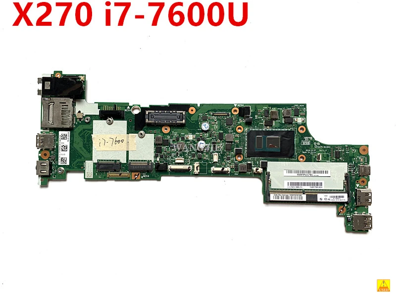 

100% Working DX270 NM-B061 For Lenovo Thinkpad X270 Used Notebook Motherboard CPU i7-7600U FRU 01HY506 01HY508 01LW715