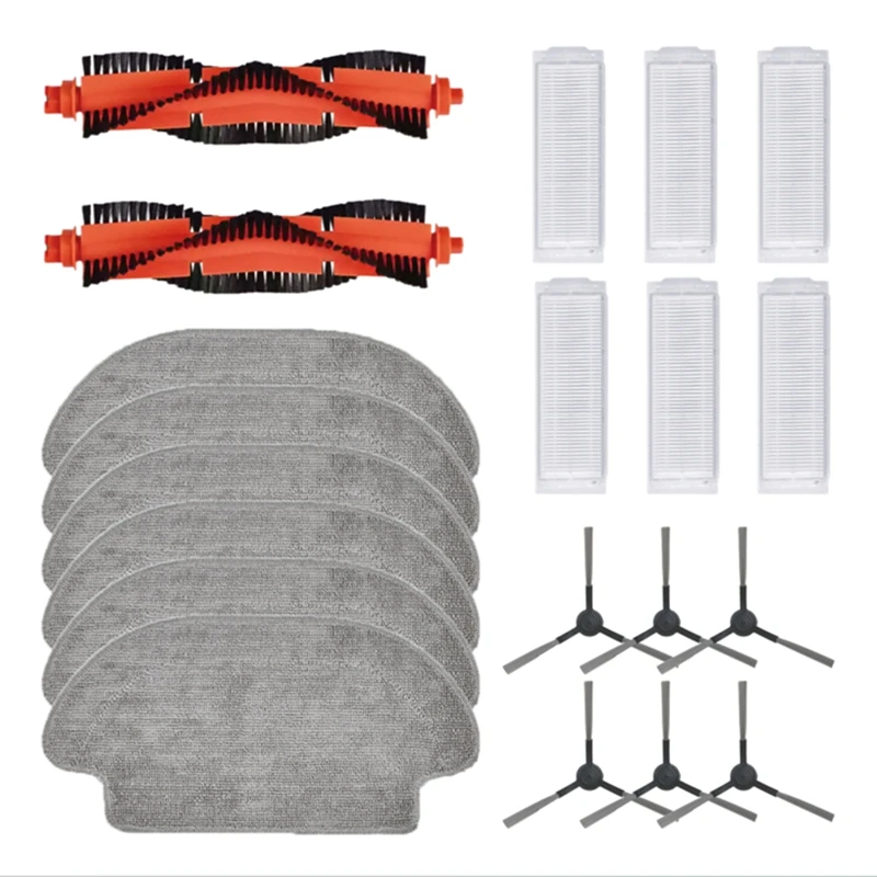 

Насадка на швабру с основной боковой щеткой, фильтр НЕРА, сменные детали из пластика и ткани для робота-пылесоса Xiaomi Mijia 3C B106CN STYJ02YM