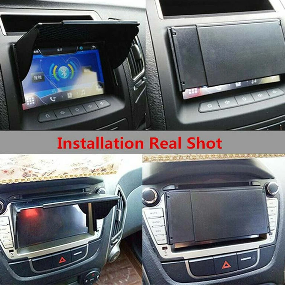 Black Car Navigator Sun Shade Radio Cover Universal Visor Sunshade ABS Accessories Adjustable Anti-Glare Durable.
Black Car Navigator Sun Shade Radio Cover Universal Visor Sunshade ABS Accessories Adjustable Anti-Glare Durable.