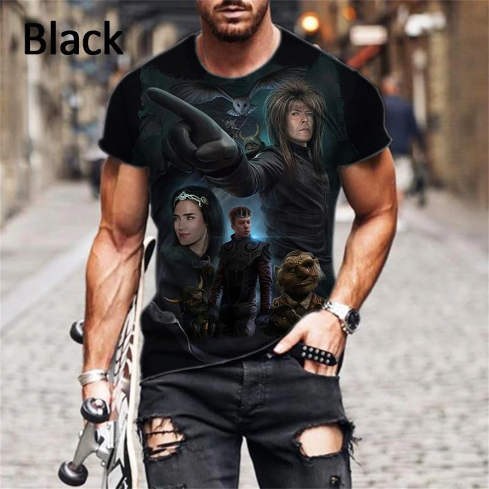 Hot Sale Funny Movie Labyrinth 3D T-shirt Personality Men's And Women's Harajuku Style Streetwear Printed Short-sleeved
Hot Sale Funny Movie Labyrinth 3D T-shirt Personality Men's And Women's Harajuku Style Streetwear Printed Short-sleeved
