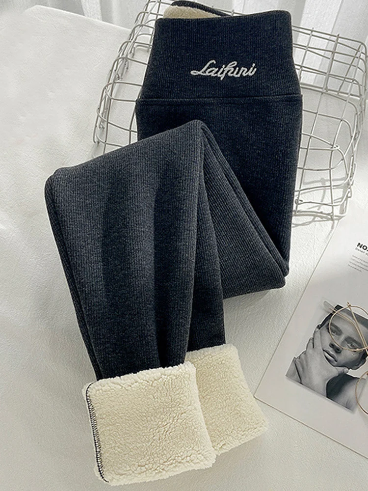 2023 Women's Winter Leggings Ribbed Knitted Velvet Thermal Skinny Tights with Fleece Strech Cotton Grey Warm Leggings for Womens
2023 Women's Winter Leggings Ribbed Knitted Velvet Thermal Skinny Tights with Fleece Strech Cotton Grey Warm Leggings for Womens