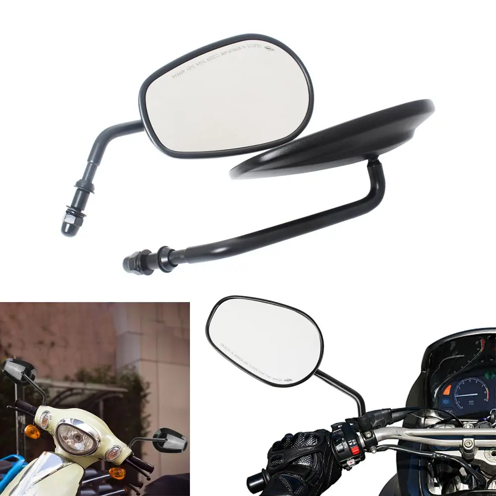 

For Harley Touring Road King Electra Glide Sportster XL 883 Dyna Softail Fatboy FXDB V-ROD Motorcycle 8mm Rear View Side Mirrors