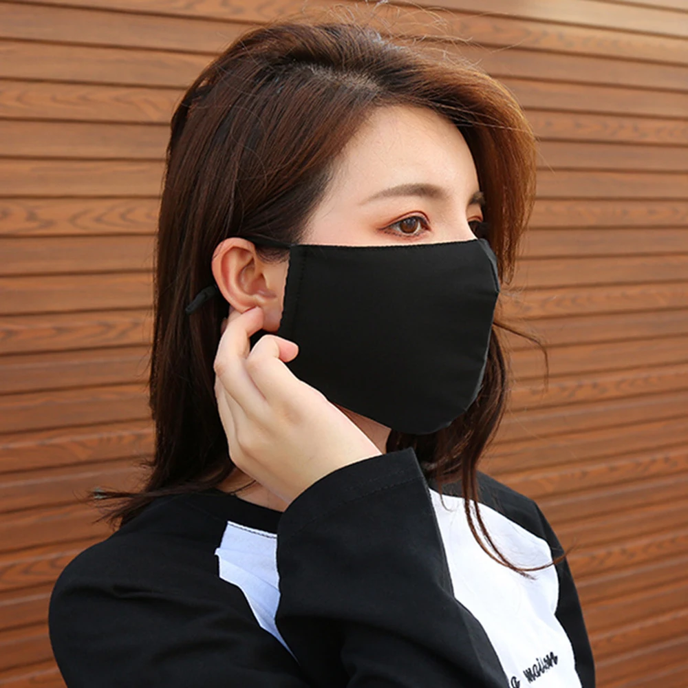 

1 Pcs Cotton Black Health Dustproof Anti-Dust Unisex Mouth-Muffle Face Masks Warm Black Unisex Breathing Face Cover Outdoor 2024