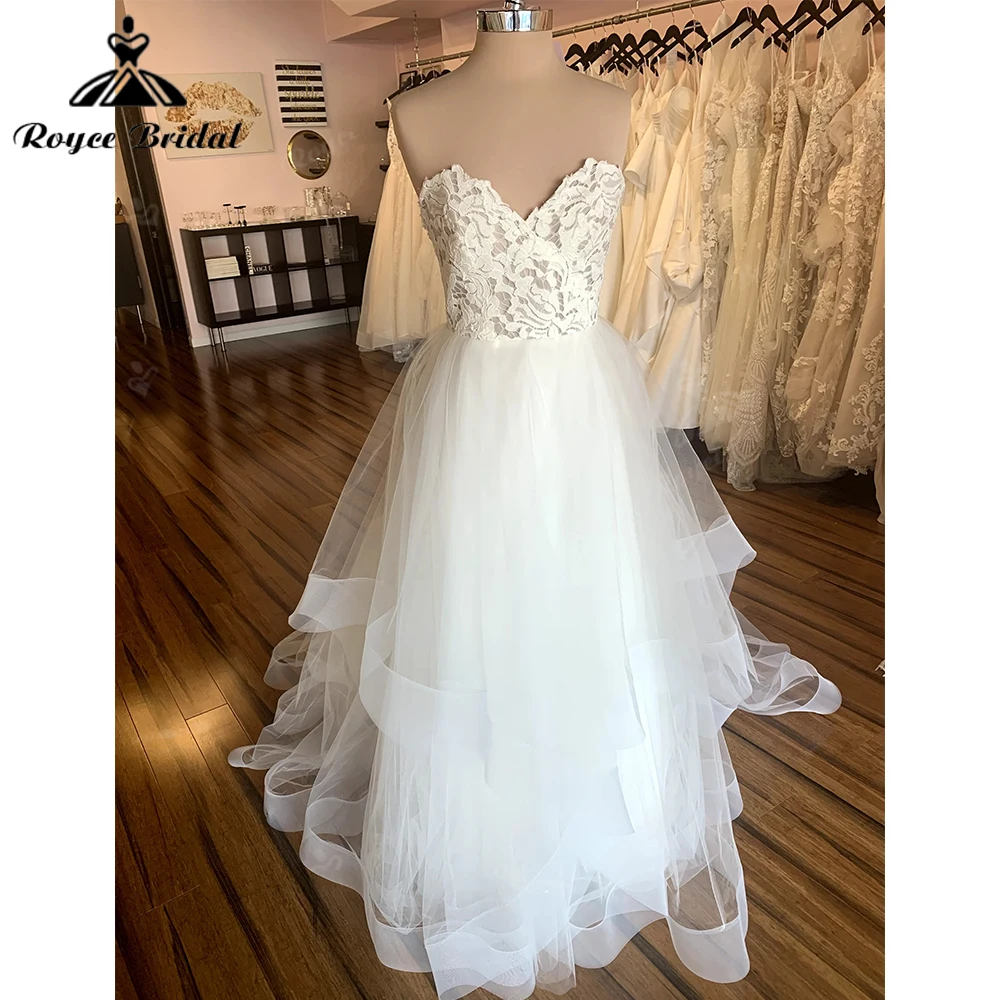 Roycebridal Big Size Wedding Dresses Sexy Strapless Rhinestones Tulle A Line Bridal Robe De Mariee Bride Vestido Pleat
Roycebridal Big Size Wedding Dresses Sexy Strapless Rhinestones Tulle A Line Bridal Robe De Mariee Bride Vestido Pleat