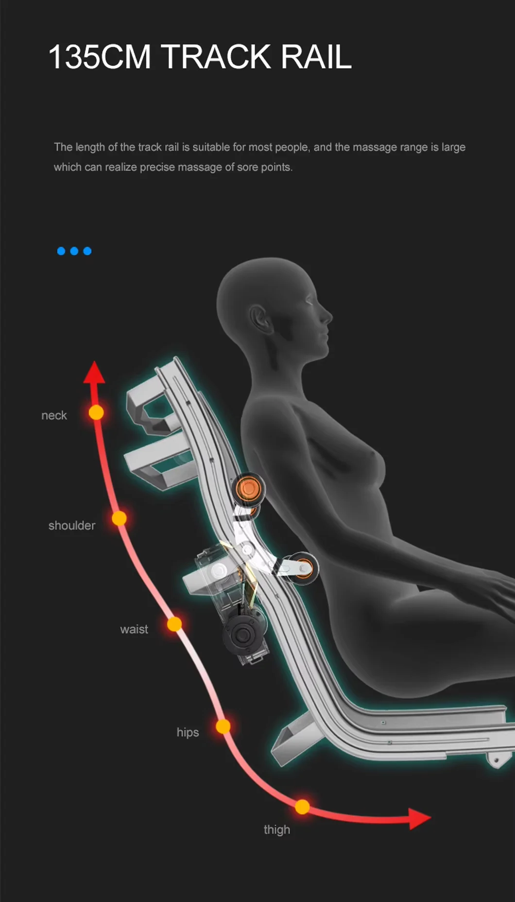 4D Luxury Full Body Massage Chair Massage Chair Zero Gravity LCD Screen Touch Controller Relaxing Massage Chair