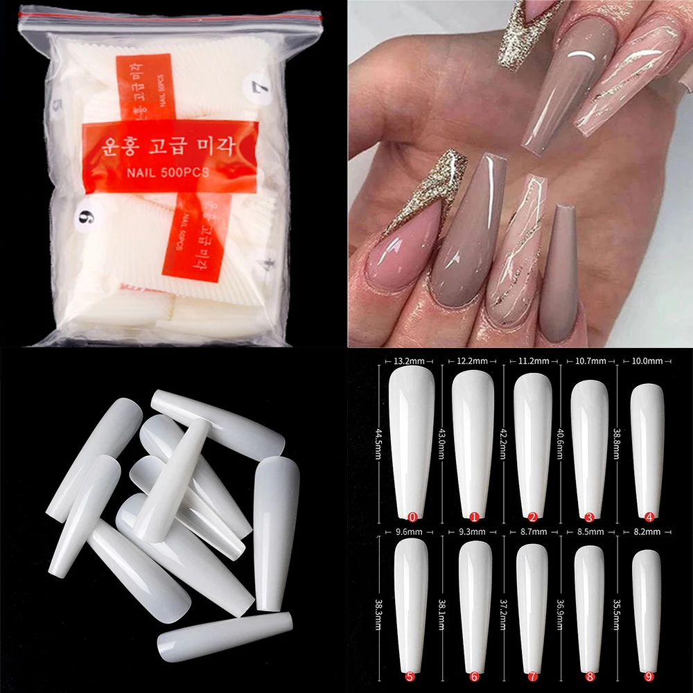 Transparent Clear Ballerina Flexible Acrylic Full Cover Nail Salon French Nails False Nails Long Coffin Fake Nail Tips
Transparent Clear Ballerina Flexible Acrylic Full Cover Nail Salon French Nails False Nails Long Coffin Fake Nail Tips