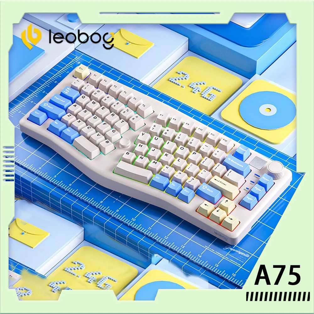 Клавиатура Leobog Alice A75 беспроводная, трехрежимная Механическая с Rgb клавиатурой для настольного ПК, с возможностью замены в процессе горячей работы
Клавиатура Leobog Alice A75 беспроводная, трехрежимная Механическая с Rgb клавиатурой для настольного ПК, с возможностью замены в процессе горячей работы