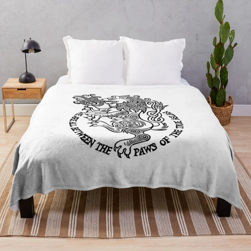 

Lion's Paws Linocut Throw Blanket Fluffys Large blankets and throws Quilt Decorative Beds for winter Blankets