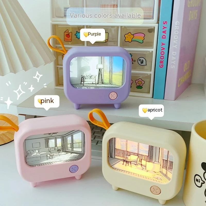 TV Small Night Lamp Creative Bedroom Bedside Lamp Mini LED Sleeping With Ambience Light Charging Lamp Light Painting Christmas
TV Small Night Lamp Creative Bedroom Bedside Lamp Mini LED Sleeping With Ambience Light Charging Lamp Light Painting Christmas