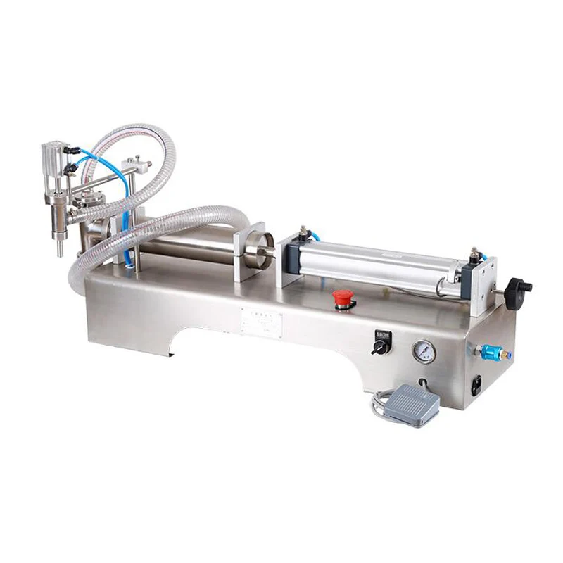 

Single heads Semi Automatic Piston Beverage Bottle Oil Liquid Pouch Bag Sachet Juice Filling Machine For Small Business