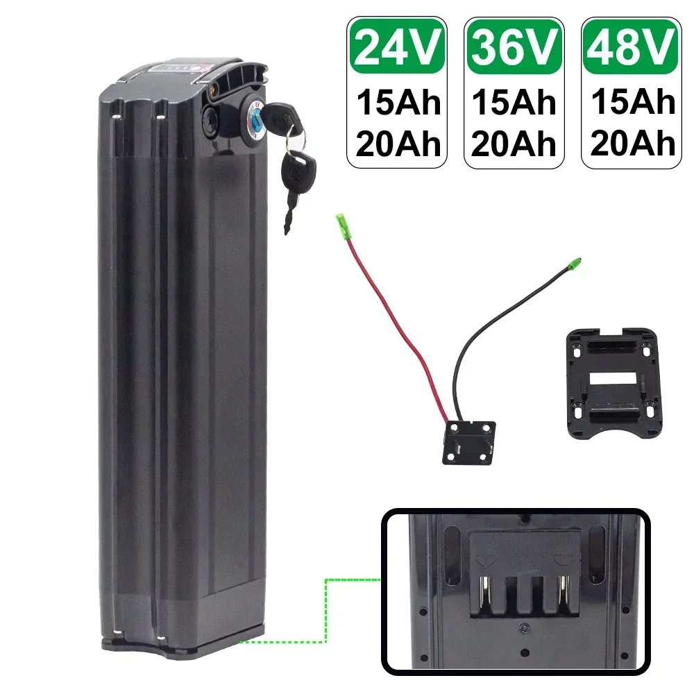 48V 20AH 15AH Silverfish Lithium Electric Bike 800W 500W 24V 36V Lithium Ion Electric Bike Bicycle 48V18650 Battery Pack+Charger
48V 20AH 15AH Silverfish Lithium Electric Bike 800W 500W 24V 36V Lithium Ion Electric Bike Bicycle 48V18650 Battery Pack+Charger