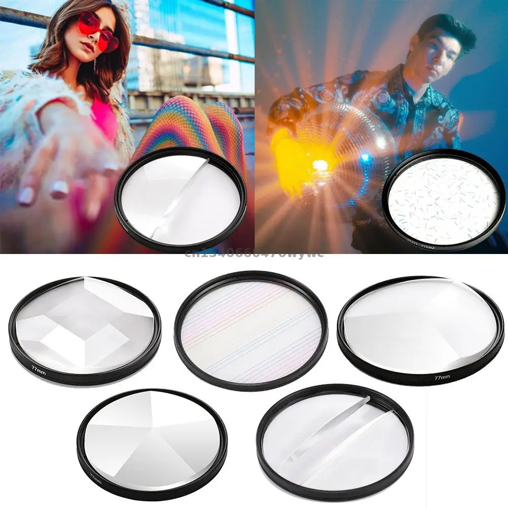 77mm 82mm Photography Special Effects Filters Prism SLR Camera Lens Accessories for Canon Nikon
77mm 82mm Photography Special Effects Filters Prism SLR Camera Lens Accessories for Canon Nikon