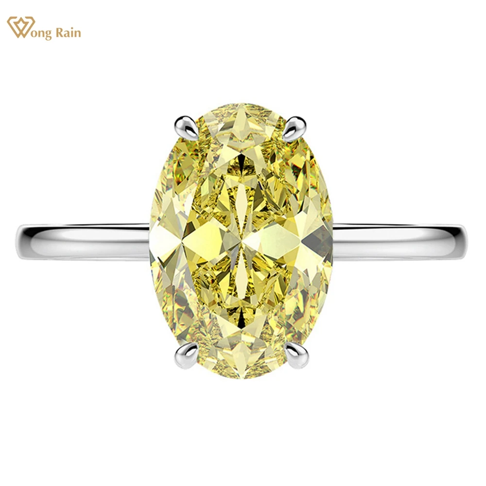 Wong Rain Classic 925 Sterling Silver Oval 8*12MM Lab Citrine Sapphire Gemstone Ring For Women Engagment Fine Jewelry Wholesale
Wong Rain Classic 925 Sterling Silver Oval 8*12MM Lab Citrine Sapphire Gemstone Ring For Women Engagment Fine Jewelry Wholesale