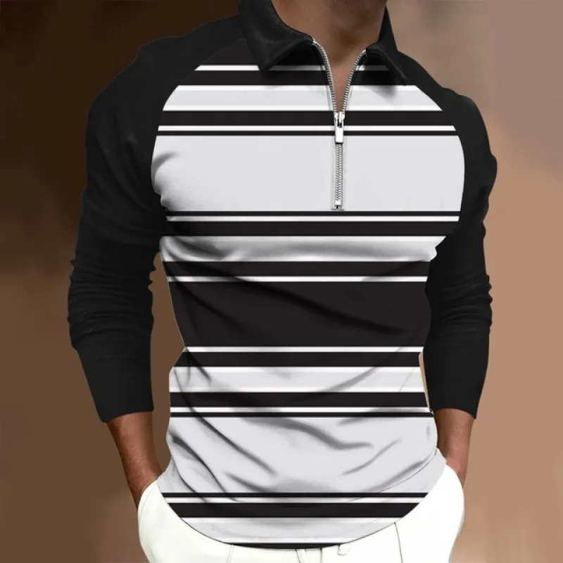 New Men'S Classic Striped Polo Shirt Long Sleeve 2023 Spring And Autumn Casual Work Top Plus Oversize S-XXXL
New Men'S Classic Striped Polo Shirt Long Sleeve 2023 Spring And Autumn Casual Work Top Plus Oversize S-XXXL