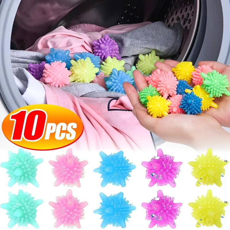 10/5/1PCS Reusable Laundry Ball for Washing Machine Lint Remover for Clothing PVC Solid Washing Anti-knot Clothes Dryer Balls 
10/5/1PCS Reusable Laundry Ball for Washing Machine Lint Remover for Clothing PVC Solid Washing Anti-knot Clothes Dryer Balls