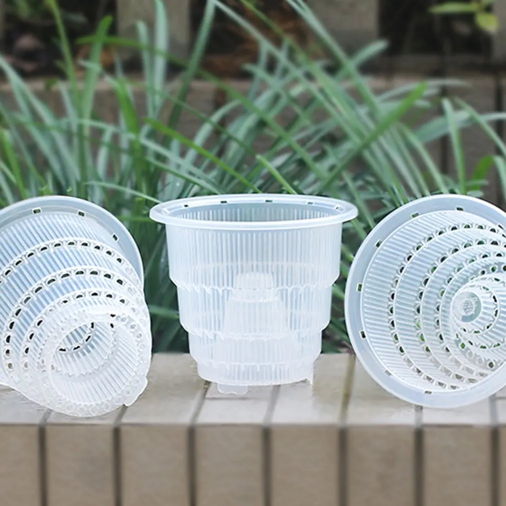 Breathable Orchid Pots with Holes Simplicity Planter Pot Balcony Clear Plastic Flower Pot for Garden Bonsai Home Decoration
Breathable Orchid Pots with Holes Simplicity Planter Pot Balcony Clear Plastic Flower Pot for Garden Bonsai Home Decoration