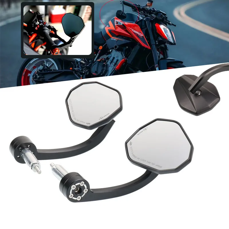 

For RC390 RC125 RC200 RC250 RC 390 125 200 DUKE 890R Motorcycle Rear View Mirrors 7/8" 22MM Handle Bar End Mirrors