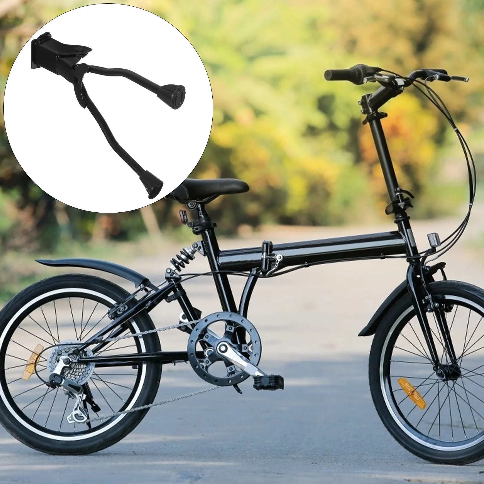 1pc Double Leg Holder Bike Kickstand Parking Rack Mountain Bike Support Side Kick Stand Foot Brace (Black)
1pc Double Leg Holder Bike Kickstand Parking Rack Mountain Bike Support Side Kick Stand Foot Brace (Black)