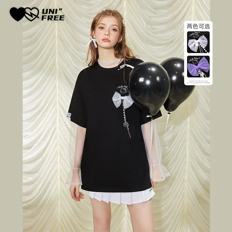 Anime Kawaii Sanrio Hello Kitty New Cute Cartoon Lady's Short-Sleeved High-End Design T-Shirt Bow Top Gift for Girlfriend
Anime Kawaii Sanrio Hello Kitty New Cute Cartoon Lady's Short-Sleeved High-End Design T-Shirt Bow Top Gift for Girlfriend