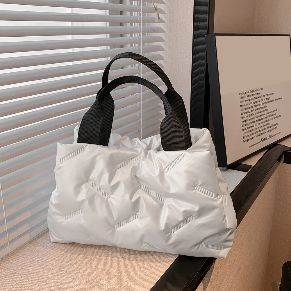 Autumn Winter Top-handle Bag Casual Women Down Cotton Handbag Soft Fashion Warm Large Capacity Solid Color for Girls Shopping 1 Mallzona S31d666fd21a34683b830c8464349c72aJ Autumn Winter Top-handle Bag Casual Women Down Cotton Handbag Soft Fashion Warm Large Capacity Solid Color for Girls Shopping Mallzona