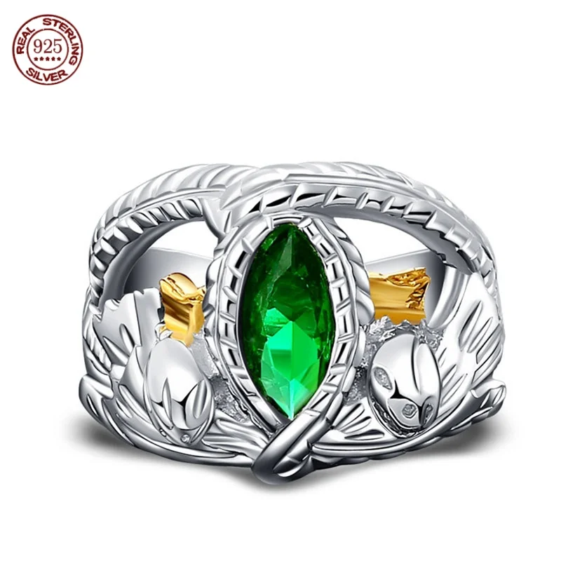 The factory directly supplies authentic 925 sterling silver Aragonese ring Lord of the Rings Balahir wedding Ring
The factory directly supplies authentic 925 sterling silver Aragonese ring Lord of the Rings Balahir wedding Ring