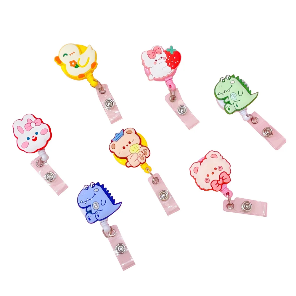 1pc Random Cartoon Dinosaur Retractable Badge Reel Working Pass Permit Clips ID Tag Work Card Holder Exhibition Clip Badge Reel
1pc Random Cartoon Dinosaur Retractable Badge Reel Working Pass Permit Clips ID Tag Work Card Holder Exhibition Clip Badge Reel