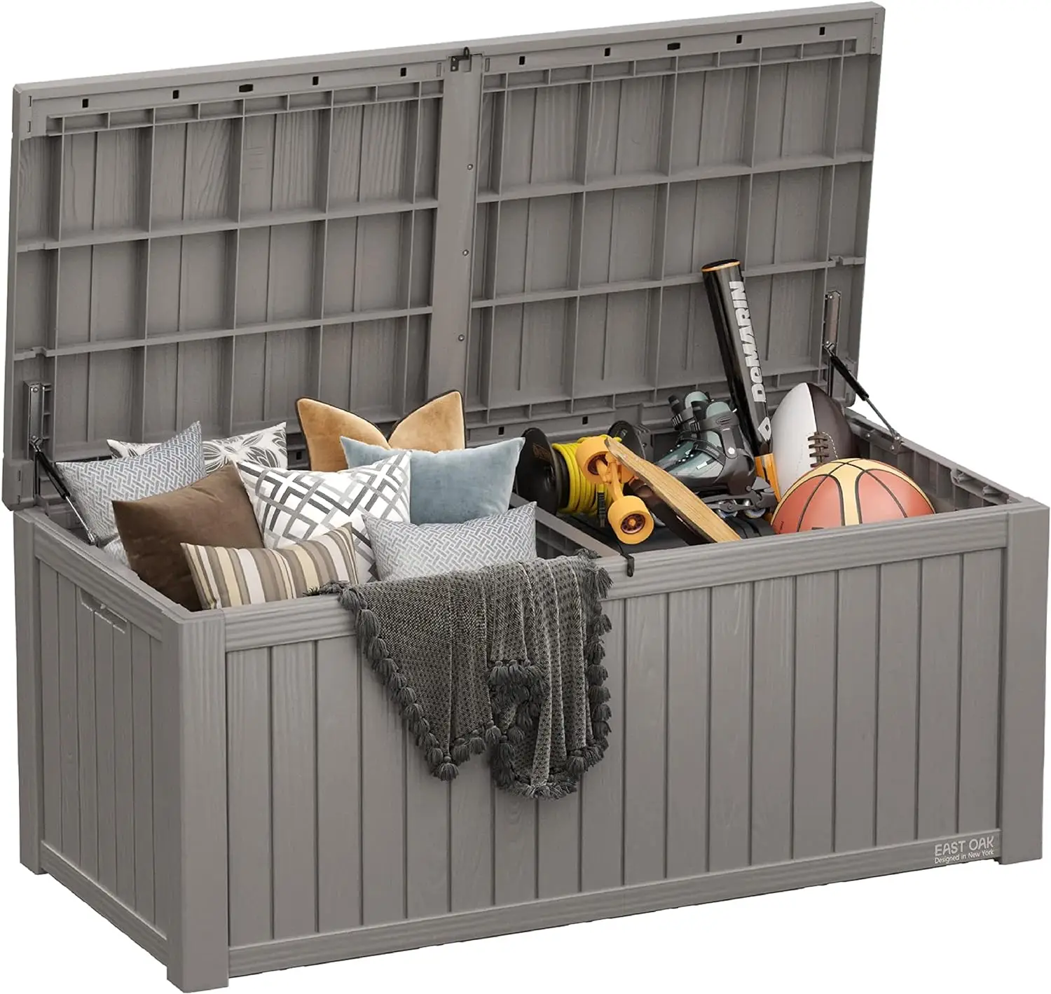 EAST OAK Outdoor Storage Box, 150 Gallon Deck Box, Large Resin Storage Bin for Patio Cushions, Gardening Tools
EAST OAK Outdoor Storage Box, 150 Gallon Deck Box, Large Resin Storage Bin for Patio Cushions, Gardening Tools