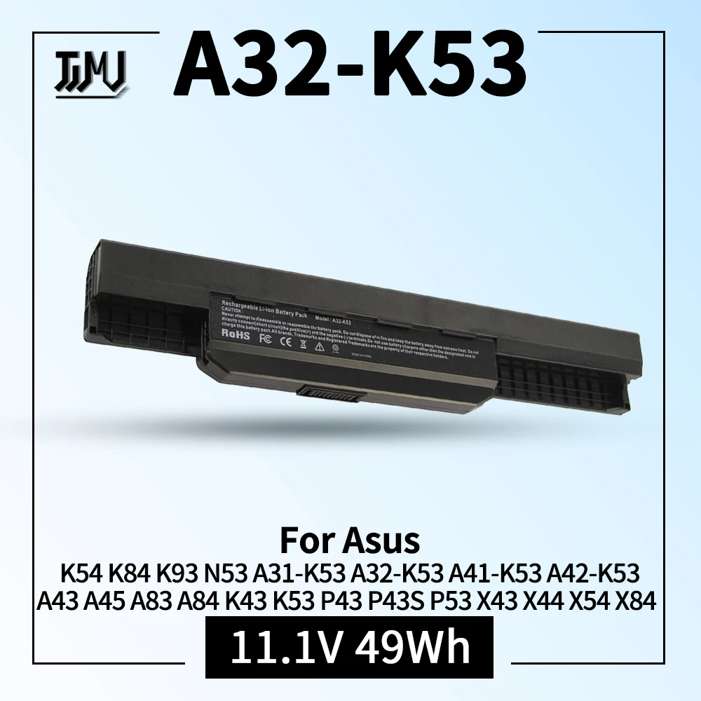 A32-K53 Аккумулятор для ноутбука Asus K53E A53S K43E K43S K43SJ K43SV K43U K53S K53T X53S X54H K53 K53SD K53SV K53U
A32-K53 Аккумулятор для ноутбука Asus K53E A53S K43E K43S K43SJ K43SV K43U K53S K53T X53S X54H K53 K53SD K53SV K53U