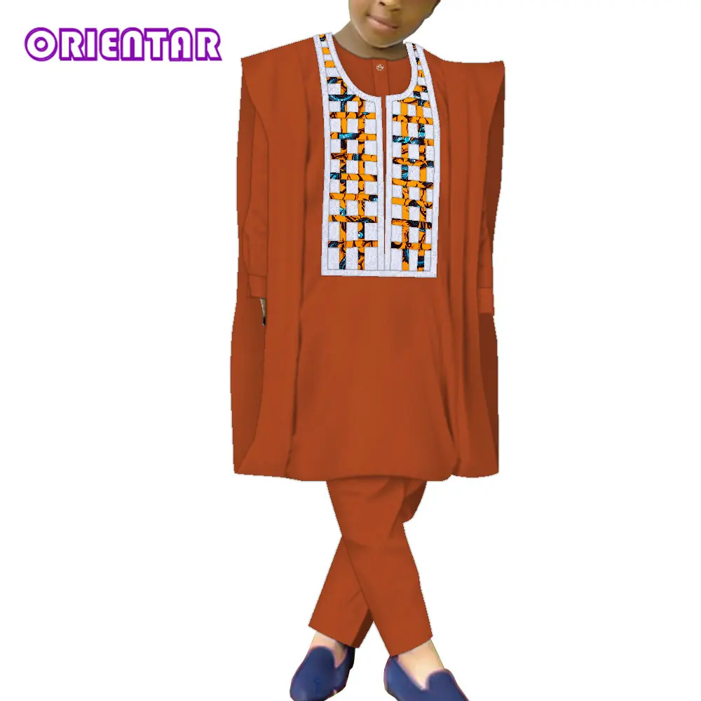 3 PCS African Clothes for Kids Boys Black Blue Long Sleeve Hand Woven Decoration Tops Dashiki Robe Shirt Pant Child Set WYT671
3 PCS African Clothes for Kids Boys Black Blue Long Sleeve Hand Woven Decoration Tops Dashiki Robe Shirt Pant Child Set WYT671