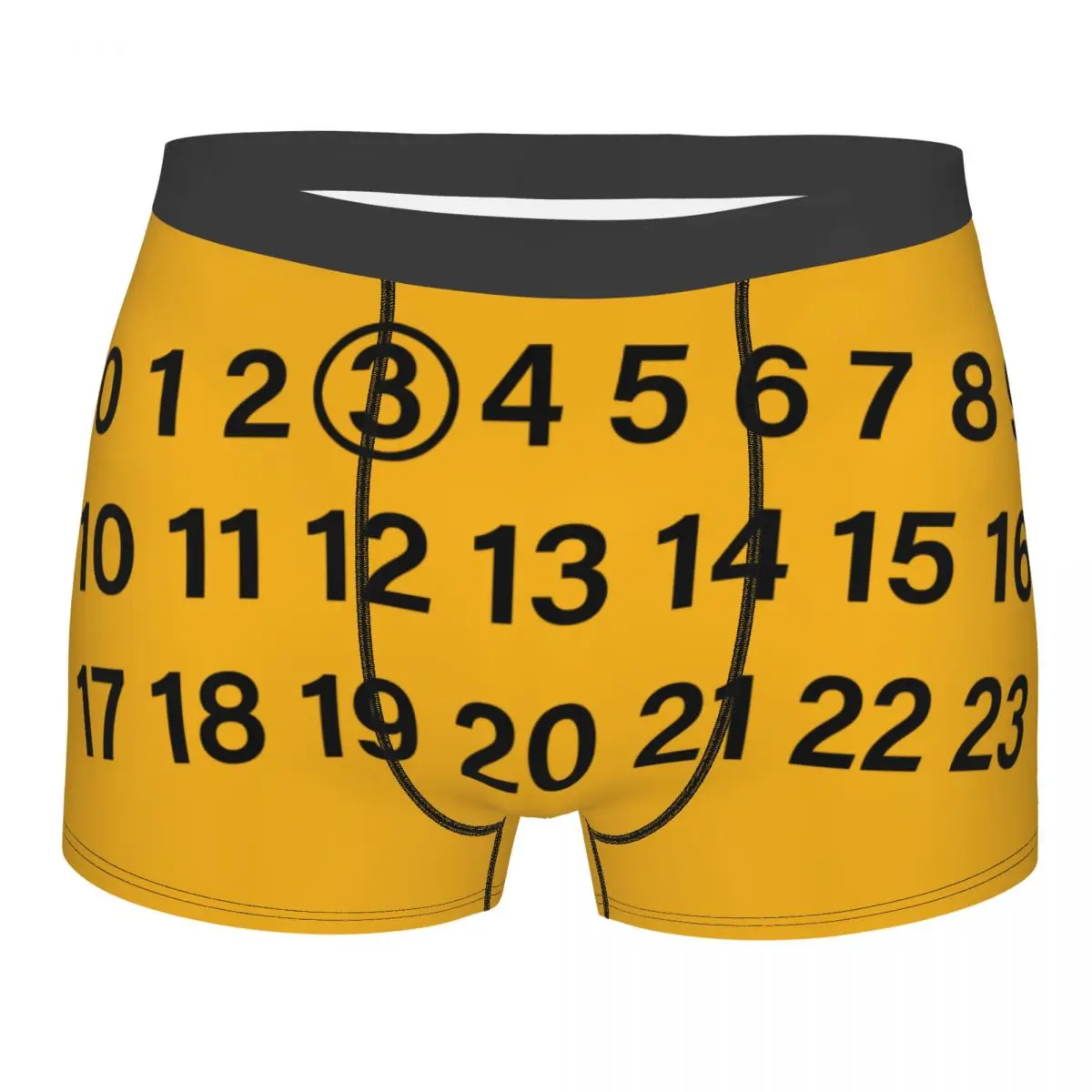 

Mm6 Margielas Letters Print Boxer Shorts For Men 3D Print Underwear Panties Briefs Soft Underpants