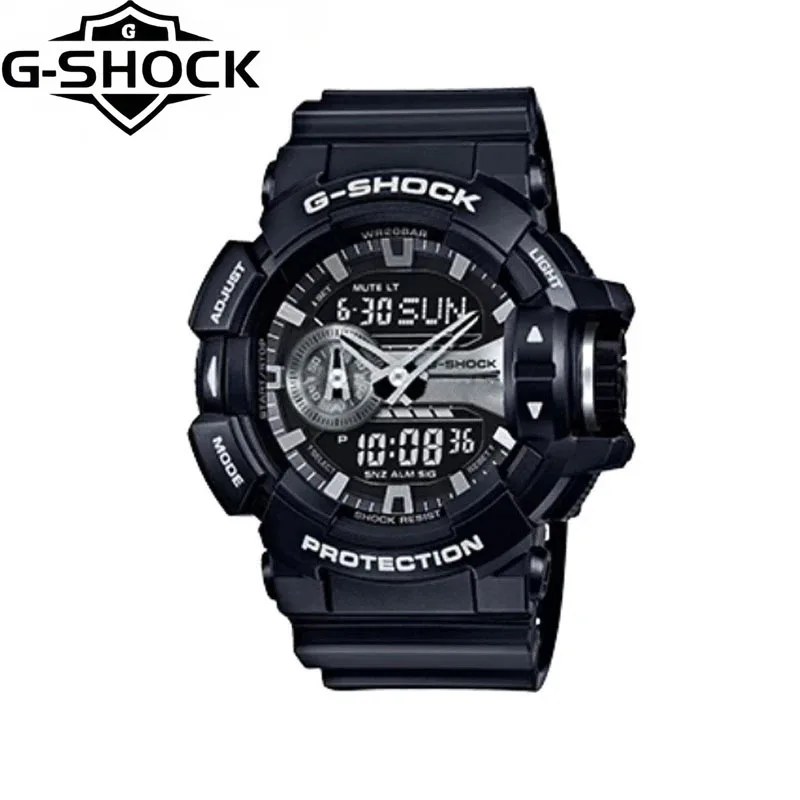 

Мужские часы G-SHOCK Series, модные, многофункциональные, для спорта на открытом воздухе, кварцевые наручные часы со светодиодным циферблатом, двойной дисплей, парные часы.