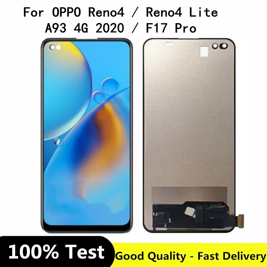 

6,43 "TFT для OPPO A93 4G/ RENO 4/Reno 4 lite/F17 Pro/Reno 4F сменный ЖК-дисплей + кодирующий преобразователь сенсорного экрана в сборе