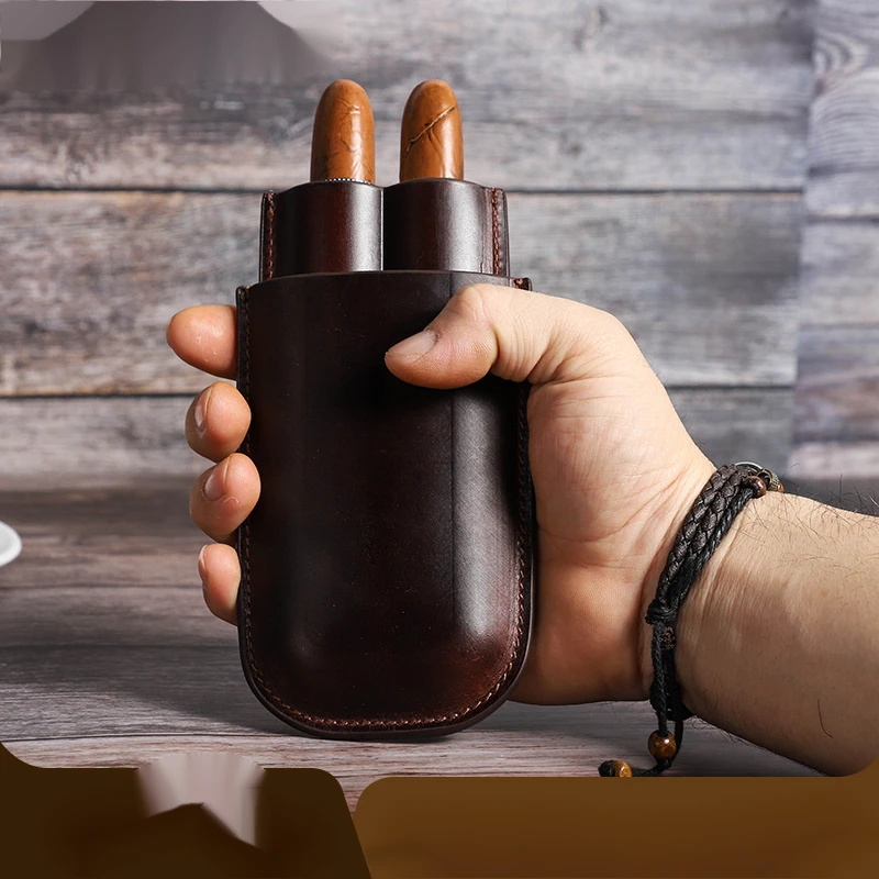 Portable Leather Cigar Cover, Double Package, 2-in-1, Cigarette, Tobacco, Humidor, Storage Case Box, Bag Accessories
Portable Leather Cigar Cover, Double Package, 2-in-1, Cigarette, Tobacco, Humidor, Storage Case Box, Bag Accessories