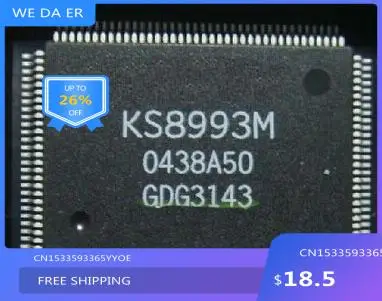 KS8993M 128-PQFP, 100% новый оригинальный 
KS8993M 128-PQFP, 100% новый оригинальный