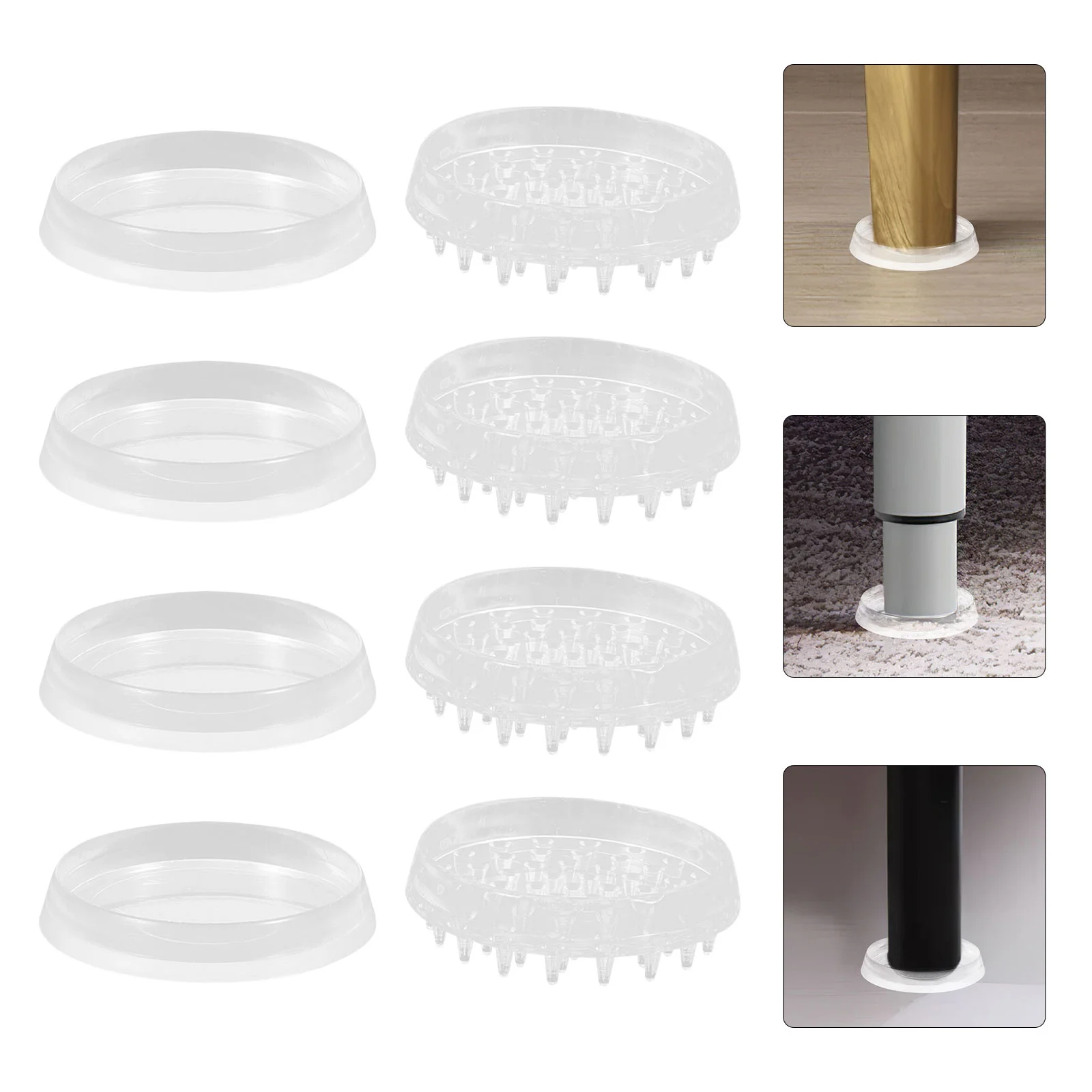 8 Pcs Floor Protector Chair Caster Cups Furniture Feet Pads Covers Protectors Floors Carpet Leg
8 Pcs Floor Protector Chair Caster Cups Furniture Feet Pads Covers Protectors Floors Carpet Leg