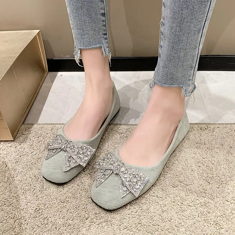 Женские туфли на плоской подошве, элегантные модные удобные повседневные туфли на плоской подошве с блестящими стразами и бантом, женские блестящие туфли на плоской подошве
Женские туфли на плоской подошве, элегантные модные удобные повседневные туфли на плоской подошве с блестящими стразами и бантом, женские блестящие туфли на плоской подошве